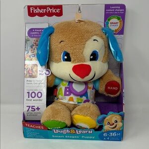 Needs New Batteries- Fisher-Price Smart Stages Puppy - Laugh & Learn Toy